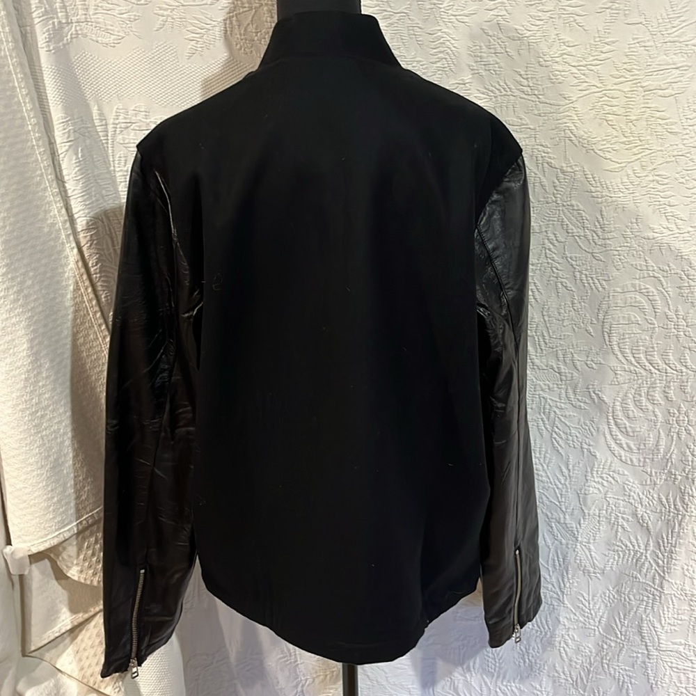 LRG jacket with leather sleeves, size medium - Picture 7 of 15